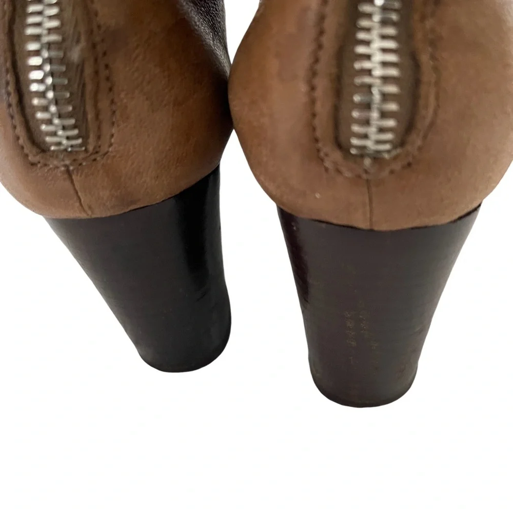 Stefi Talman Soft Brown Leather Ankle Bootie Boots. 35.5 US 5